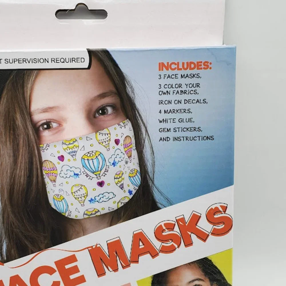 NIB Face Masks Color Your Own - 3 masks per box